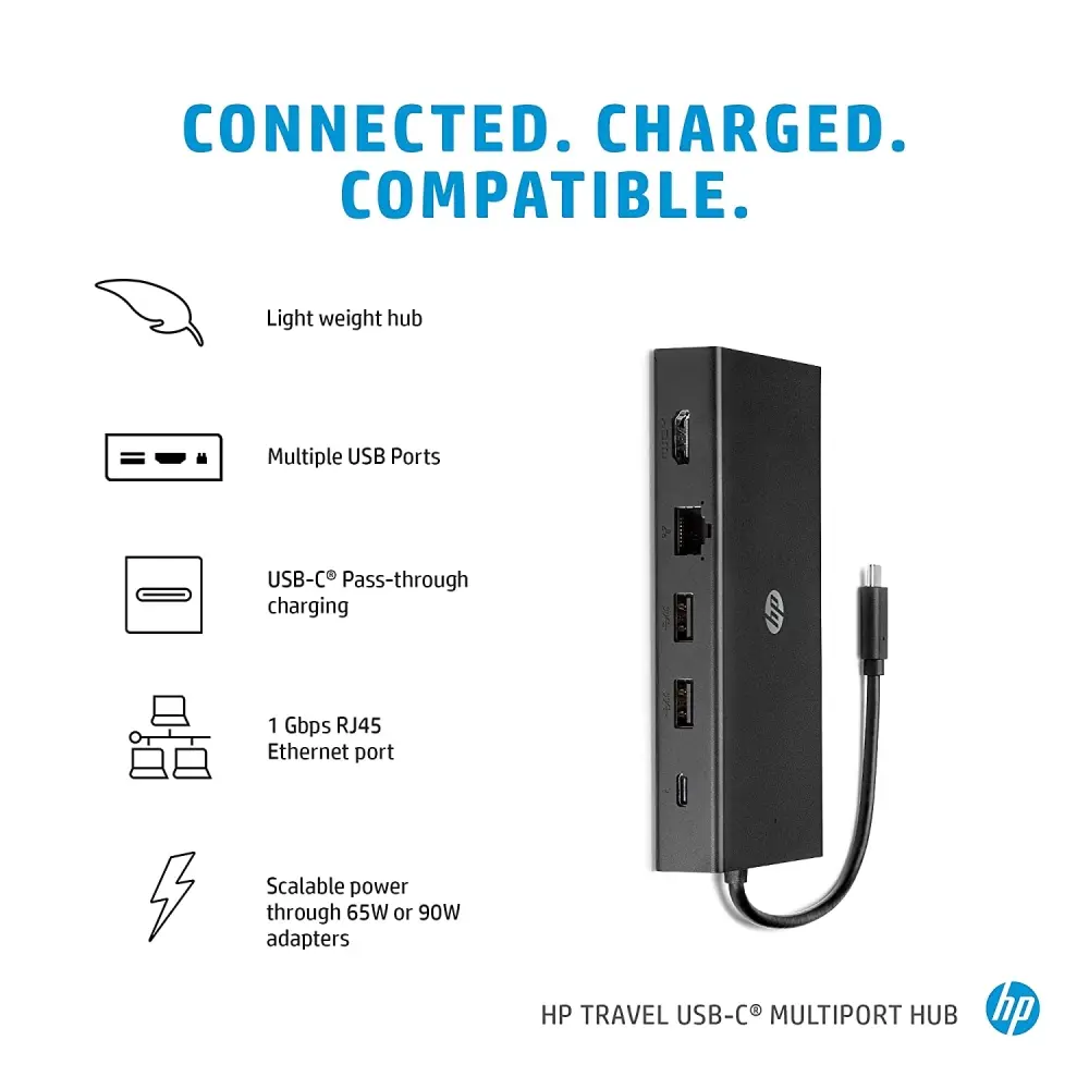 Мини-докстанция HP Travel USB-C multi port Hub (1C1Y5AA) купить по цене  10200 руб.