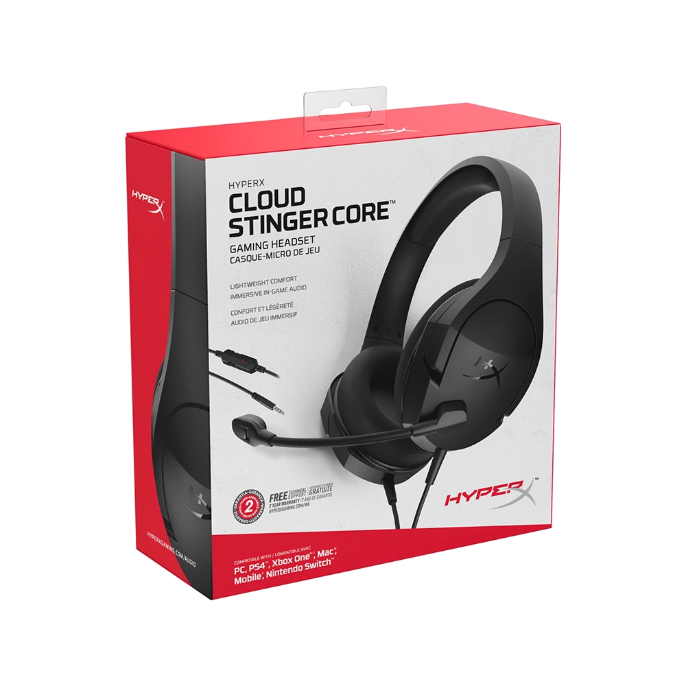 HyperX Cloud Stinger Core PC HX HSCSC2 BK WW 4P4F4AA