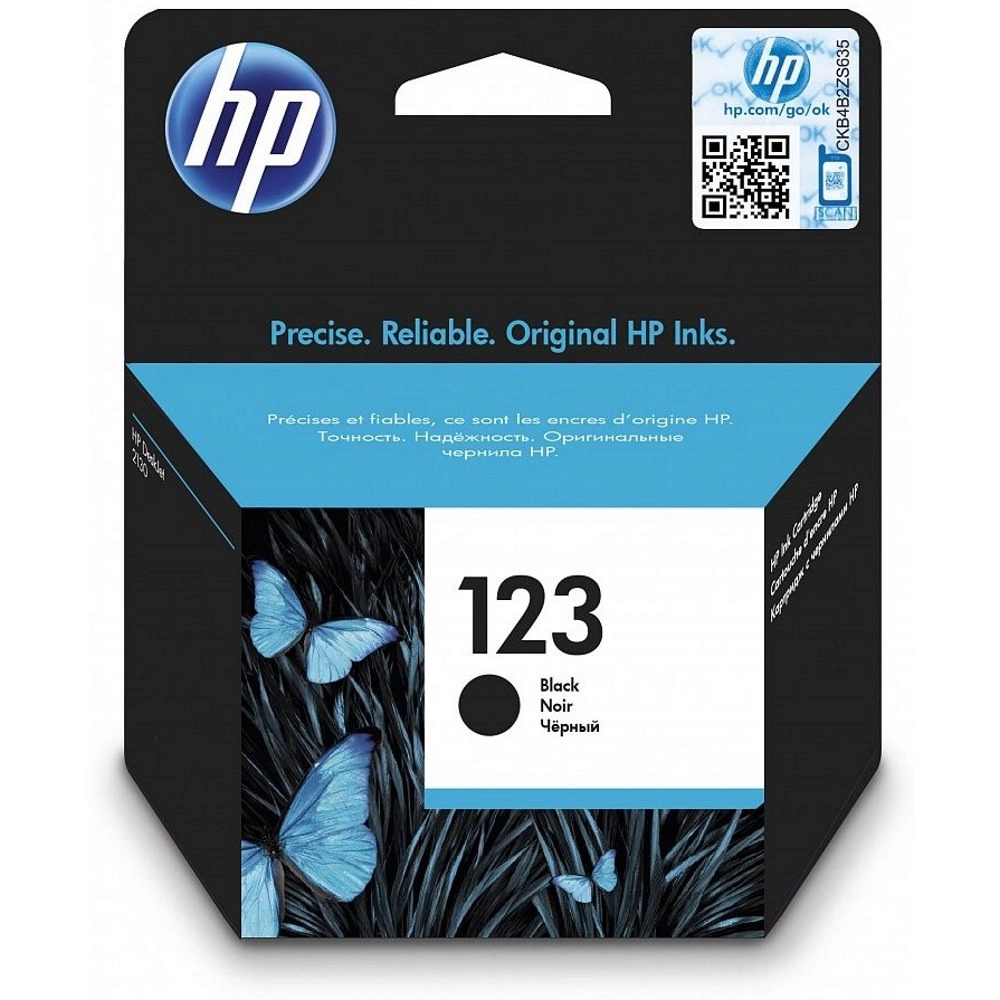 Картридж HP 123 черный 120 стр. (F6V17AE) Артикул: F6V17AE
